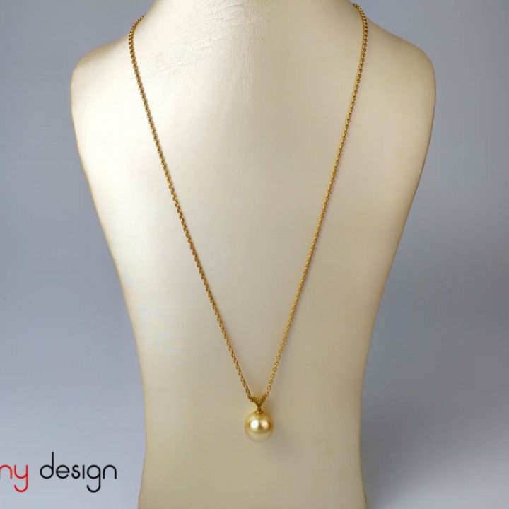 18k Golden  necklace with South Sea Pearl